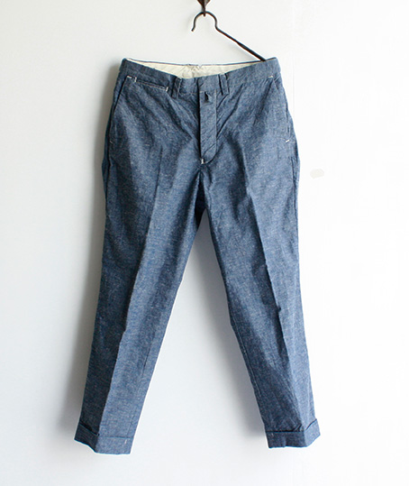 avontade_Tapered Cropped Trouser/Chambray